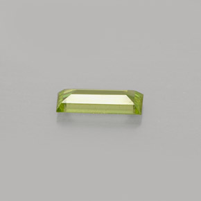 Sphène vert naturelle baguette, 0,41 ct, VVS-VS