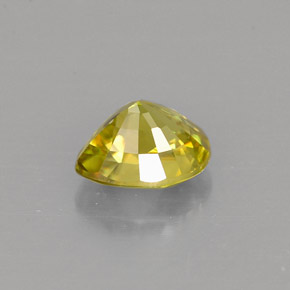 Sphène Vert Doré naturelle En forme de poire, 1.00 ct, VVS-VS