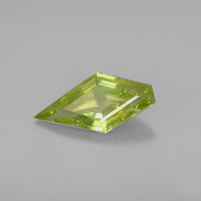 Sphène vert naturelle forme fantaisie, 1,23 ct, VS-SI