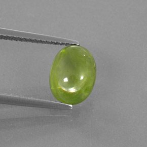 Sphène vert naturelle transparent, 2,93 ct, transparent / translucide