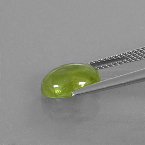 Sphène vert naturelle transparent, 2,93 ct, transparent / translucide