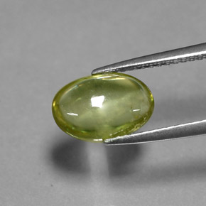 Sphène Vert jaunâtre naturelle Transparent, 2.07 ct, Transparent / Translucide