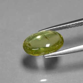 Sphène Vert jaunâtre naturelle Transparent, 2.07 ct, Transparent / Translucide