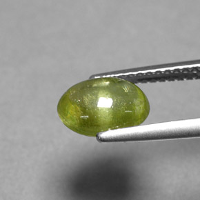 Sphène Vert jaunâtre naturelle Transparent, 1.66 ct, Transparent / Translucide