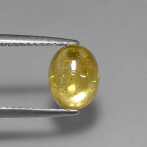 Sphène jaune doré naturelle transparent, 2,58 ct, transparent / translucide