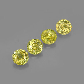 Achetez naturel ct vert sphène gems, coupe roude, en provenance sri lanka chez gemselect. en stock, livraison internationale!
