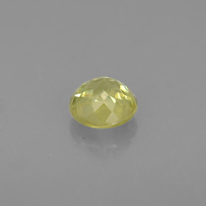 Sphène vert naturelle coupe roude, 0,48 ct, VS
