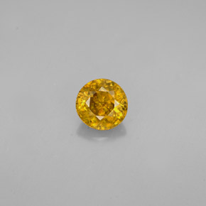 Sphène Doré naturelle Coupe roude, 0.55 ct, VVS-VS