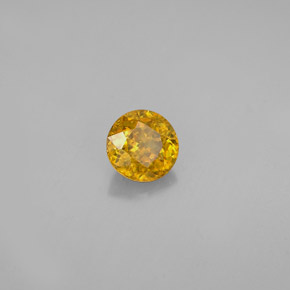 Sphène Doré naturelle Coupe roude, 0.55 ct, VVS-VS