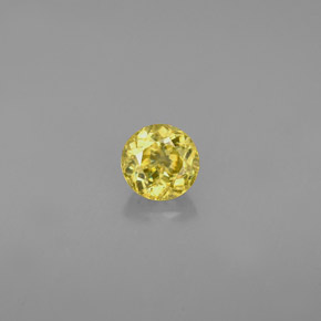 Sphène or naturelle coupe roude, 0,47 ct, VVS-VS