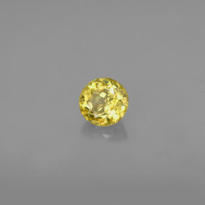 Sphène or naturelle coupe roude, 0,47 ct, VVS-VS
