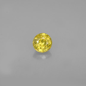 Sphène Vert Doré naturelle Coupe roude, 0.39 ct, VS