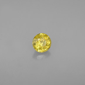 Sphène Vert Doré naturelle Coupe roude, 0.39 ct, VS
