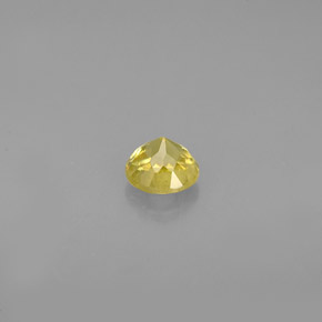Sphène Vert Doré naturelle Coupe roude, 0.39 ct, VS