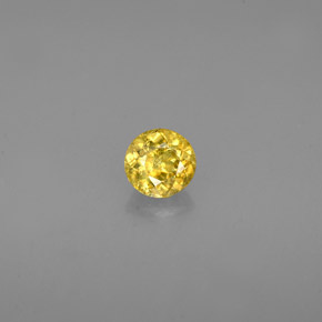 Sphène Vert Doré naturelle Coupe roude, 0.34 ct, VS