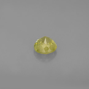 Sphène vert naturelle coupe roude, 0,57 ct, VS-SI