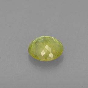 Sphène vert naturelle coupe roude, 0,51 ct, VS