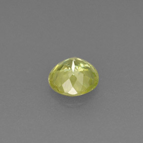 Sphène vert naturelle coupe roude, 0,41 ct, VS