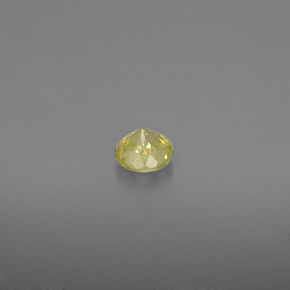 Sphène jaune naturelle coupe roude, 0,35 ct, VS