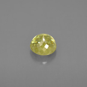 Sphène Vert jaunâtre naturelle Coupe roude, 1.04 ct, VS-SI