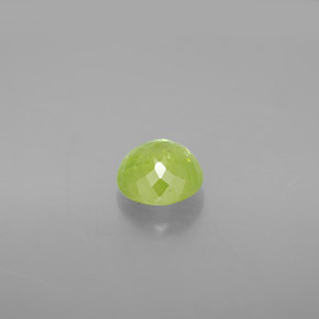 Sphène vert naturelle coupe roude, 1,20 ct, SI
