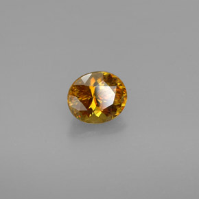 Sphène multicolore naturelle coupe ovale, 1,48 ct, VVS-VS