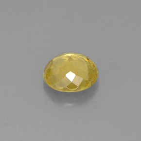 Sphène jaune naturelle coupe roude, 0,72 ct, SI