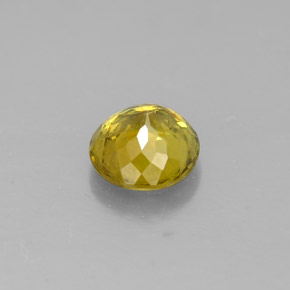Sphène jaune naturelle coupe roude, 0,79 ct, SI
