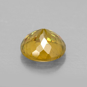 Sphène or naturelle coupe roude, 0,74 ct, SI