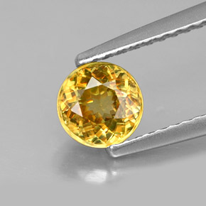 Sphène Multicolore naturelle Coupe roude, 0.81 ct, VS