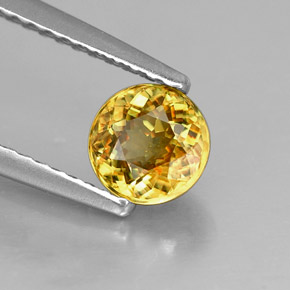 Sphène Multicolore naturelle Coupe roude, 0.81 ct, VS