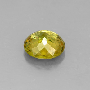 Sphène multicolore naturelle coupe roude, 0,86 ct, VS