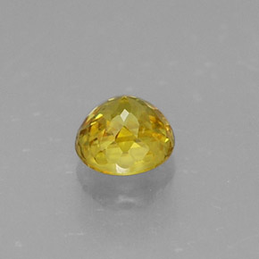 Sphène jaune naturelle coupe roude, 0,41 ct, VS