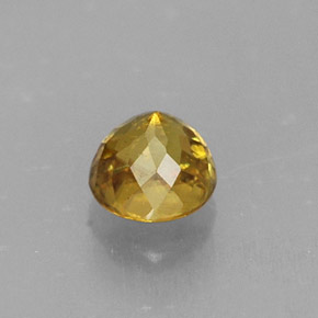 Sphène or naturelle coupe roude, 0,54 ct, VS
