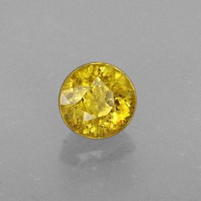 Sphène Jaune doré naturelle Coupe roude, 0.43 ct, VS