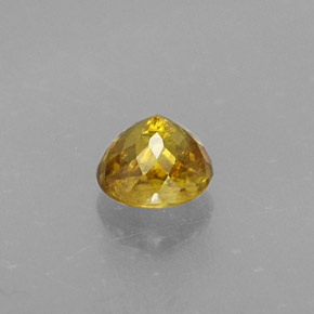 Sphène Jaune doré naturelle Coupe roude, 0.43 ct, VS
