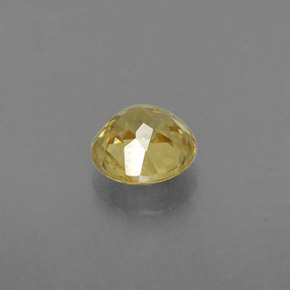 Sphène jaune naturelle coupe roude, 0,47 ct, VVS-VS