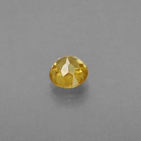 Sphène Jaune doré naturelle Coupe roude, 0.21 ct, VS-SI