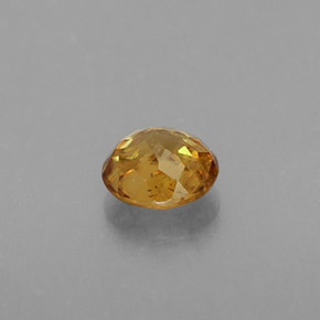 Sphène jaune naturelle coupe roude, 0,43 ct, VS-SI