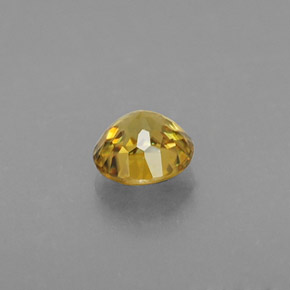 Sphène jaune naturelle coupe roude, 0,42 ct, VS