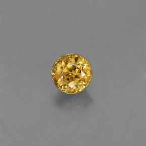 Sphène Jaune doré naturelle Coupe roude, 0.20 ct, VVS-VS