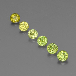 Achetez naturel ct vert sphène gems, coupe roude, en provenance sri lanka chez gemselect. en stock, livraison internationale!
