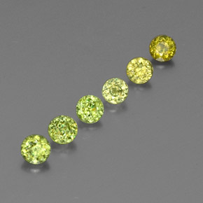 Achetez naturel ct vert sphène gems, coupe roude, en provenance sri lanka chez gemselect. en stock, livraison internationale!