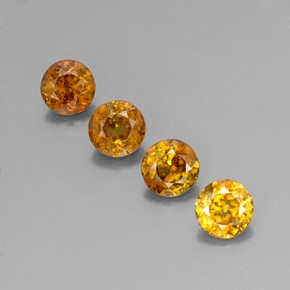 Achetez naturel ct jaune sphène gems, coupe roude, en provenance sri lanka (ceylan) chez gemselect. en stock, livraison internationale!