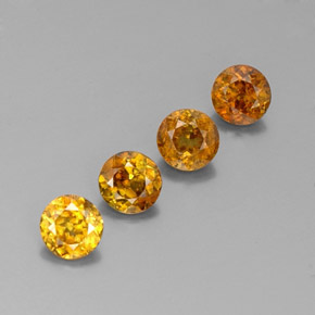 Achetez naturel ct jaune sphène gems, coupe roude, en provenance sri lanka (ceylan) chez gemselect. en stock, livraison internationale!