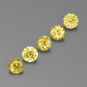 Achetez naturel ct Jaune doré Sphène gems, Coupe roude, En provenance Sri Lanka chez GemSelect. En stock, livraison internationale!