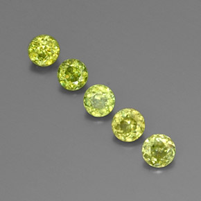Achetez naturel ct Vert Doré Sphène gems, Coupe roude, En provenance Sri Lanka chez GemSelect. En stock, livraison internationale!