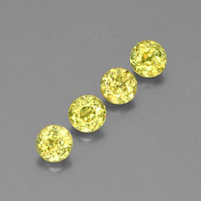 Achetez naturel ct vert sphène gems, coupe roude, en provenance sri lanka chez gemselect. en stock, livraison internationale!
