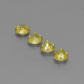 Achetez naturel ct Vert Doré Sphène gems, Coupe roude, En provenance Sri Lanka (Ceylan) chez GemSelect. En stock, livraison internationale!