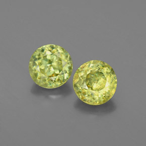 Achetez naturel ct Vert Doré Sphène gems, Coupe roude, En provenance Sri Lanka (Ceylan) chez GemSelect. En stock, livraison internationale!